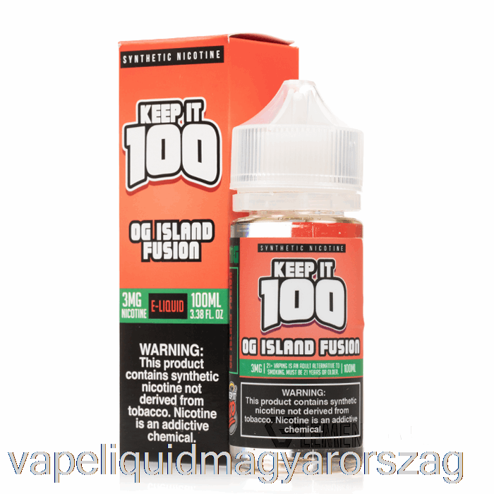 Fúzió - Tartsa Meg 100 E-liquid - 100 Ml 6 Mg Vape Toll